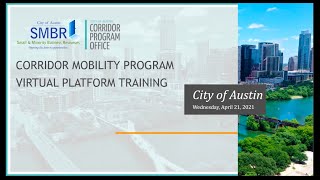 Corridor Mobility Program Virtual Platform Training