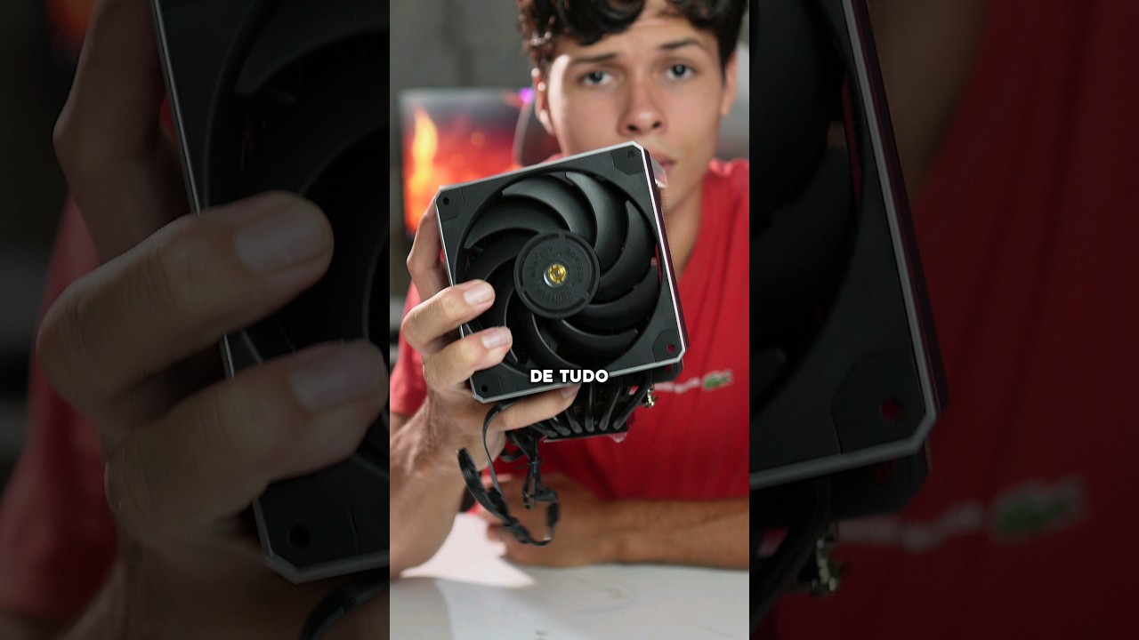 coloquei um air cooler gigante no pc da namorada kk… montech dt24 premium 