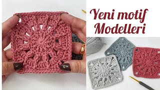 Bu motifle hayal ettiniz herşeyi örün 🌼 yeni motif örnekleri