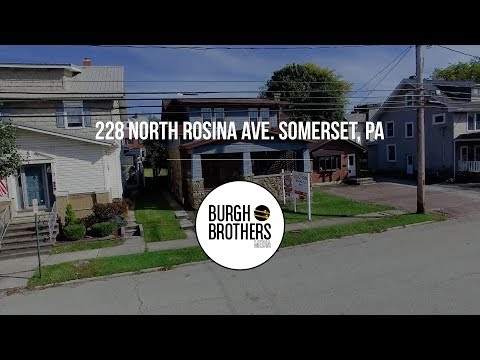 228 North Rosina Ave., Somerset, PA home video tour