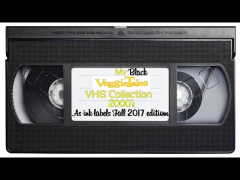 My Veggie Tales Black VHS Collection as an ink label (Fall 2017 Edition)
