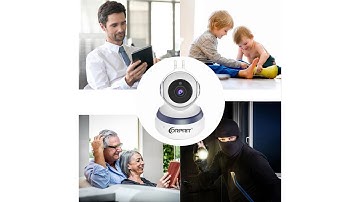 Wireless 1080P Security Camera, Corprit Home Surveillance IP Camera WiFi Baby Monitor w...