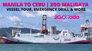 Manila to Cebu, Philippines via Ferry | 2GO Maligaya Barko Vlog | Philippines Travel