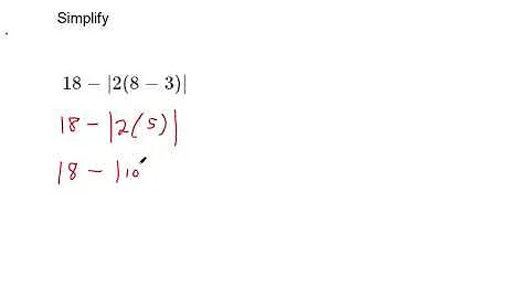 Simplify absolute value expressions