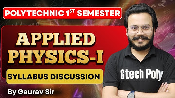 APPLIED PHYSICS-I | Syllabus Discussion | Mission Batch | BTEUP 2025