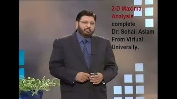 Analysis of the 2-D maxima part 03