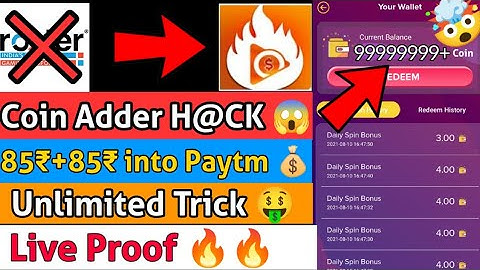 New Bug Trick 🔥 | Earn 85₹+85₹ into Paytm | Spin Tasker Coin Adder H@CK Trick 😱