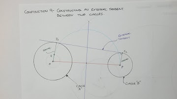 9   Constructing an External tangent between two circles
