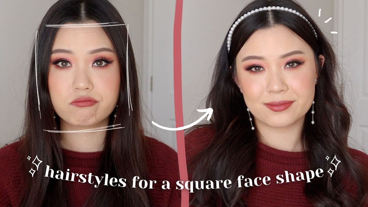 flattering hairstyles for a square face shape ✨ my go to hairstyles!