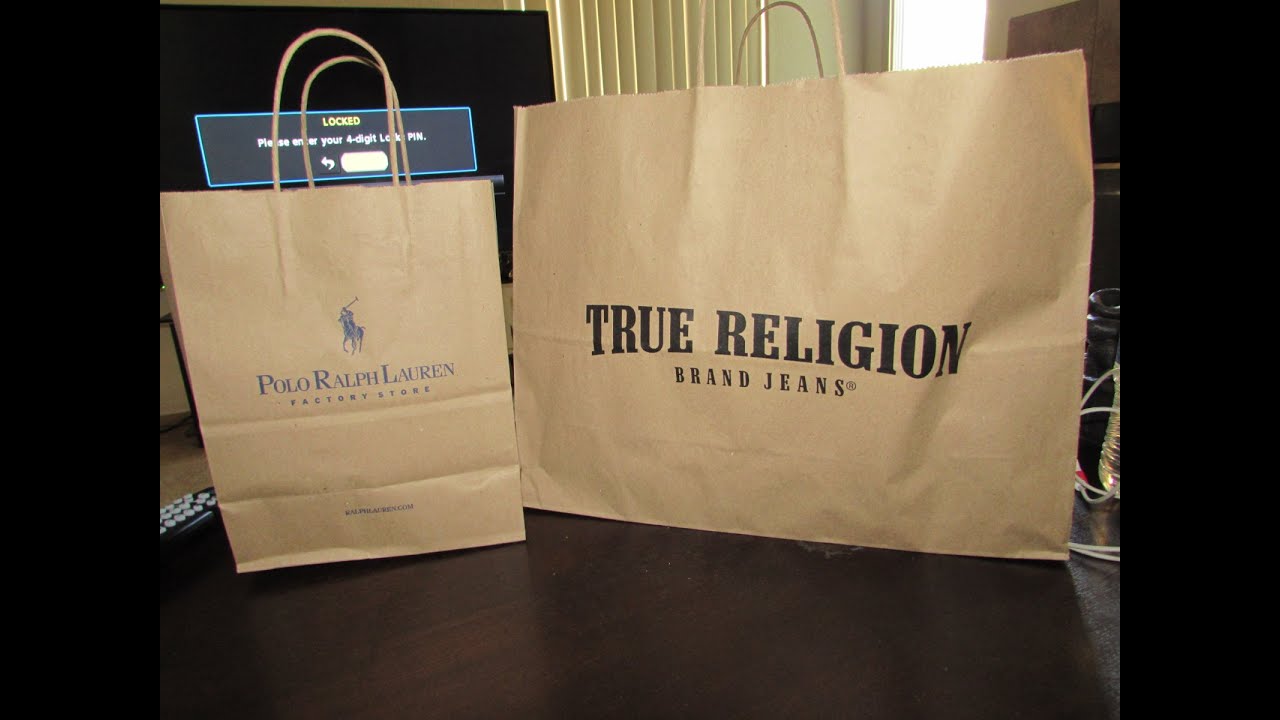 true religion shopping bag