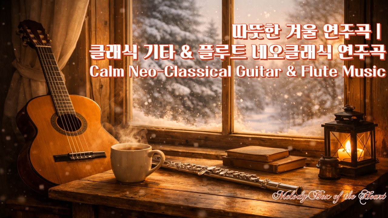 [Playlist] 따뜻한 겨울 연주곡| 클래식기타 & 플루트 네오클래식 연주곡#겨울감성· 휴식·힐링음악 | Calm Neo-Classical Guitar & Flute Music