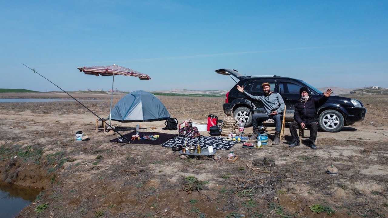 صيد الأسماك في تركيا 🐟🎣 رحلة صيد وتخييم ⛺⛰️