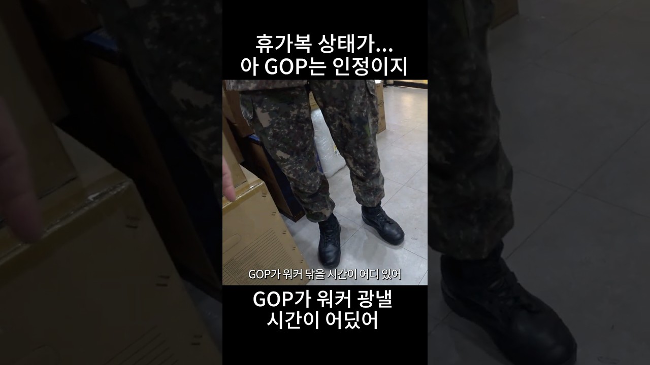 휴가복 상태가 애매한데 GOP 라면 인정이지 (￣▽￣)ゞ