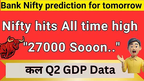 bank nifty prediction for tomorrow | stock market prediction for tomorrow thumbnail