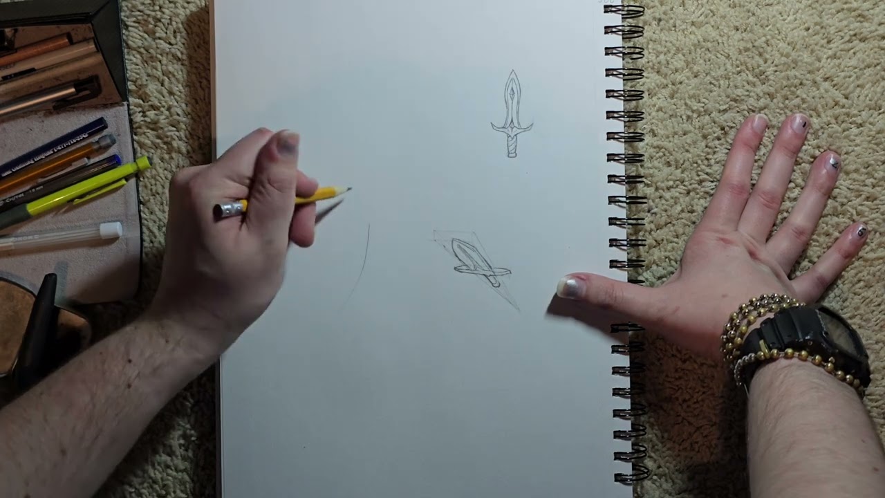 I drew some weapons today (i didn't know what to draw)