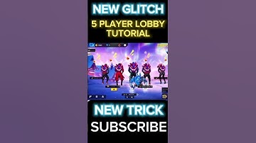 5 player 🤞lobby tutorial ☠️ In free fire | #trick #glitch #ytshorts #newtrick #5playerlobby #ff #new