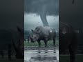 Elephant vs Tornado – Nature’s Unexpected Showdown 🌪️  #animation #animals  #animalentertainment