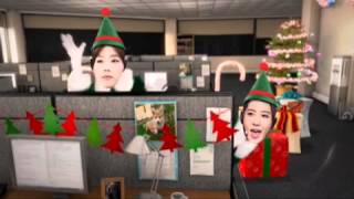 SNSD Christmas funny Dance Party : tae tiff yoon yul soo