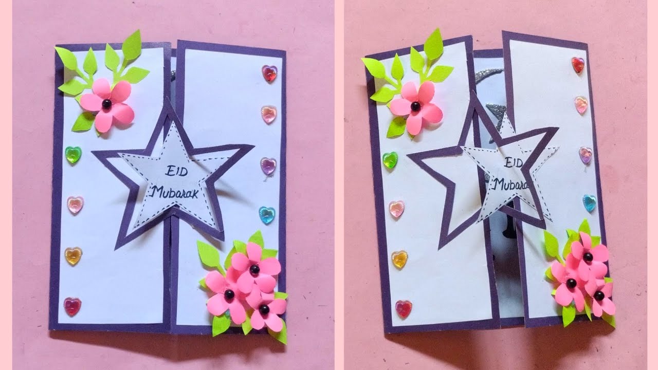Handmade Eid Greeting Card Eid Card Making Ideas Eid Card Banane Ka handmade-eid-greeting-card-eid-card-making-ideas-eid-card-banane-ka