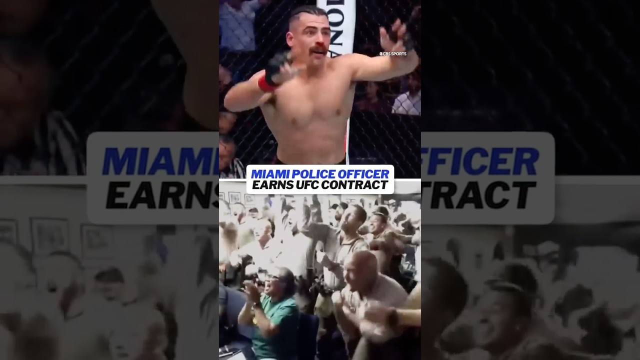 Luis Hernandez earned a UFC contract on Dana White’s Contender Series, and his officers went wild 👏