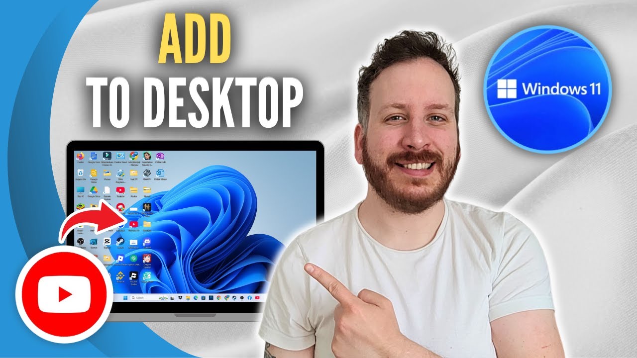 How To Add YouTube Shortcut On Desktop - YouTube