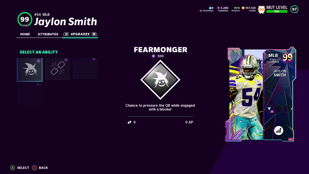 Madden 21 - MUT 21 -  Jaylon Smith 99 OVR Abilities And MLB Comparison