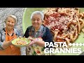 Make your own hand rolled spaghetti  tomato sauce vanda  silvana show how pasta grannies