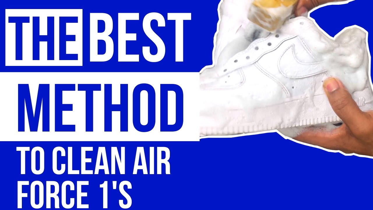How to clean Air Force 1's - YouTube