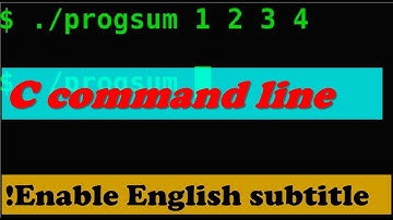 Short lecture 3:  Simple C program - command line arguments - sum integer array
