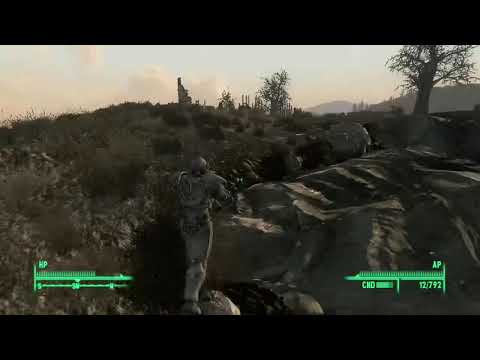 Fallout 3 Deathclaw gets flung to space