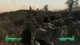 Fallout 3 Deathclaw gets flung to space