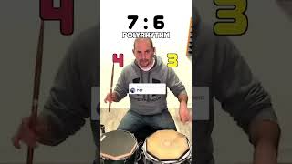 Sure… here’s a 7:6 polyrhythm in 20 Seconds… . . . #polyrhythm #polyrhythms #drums #drummer