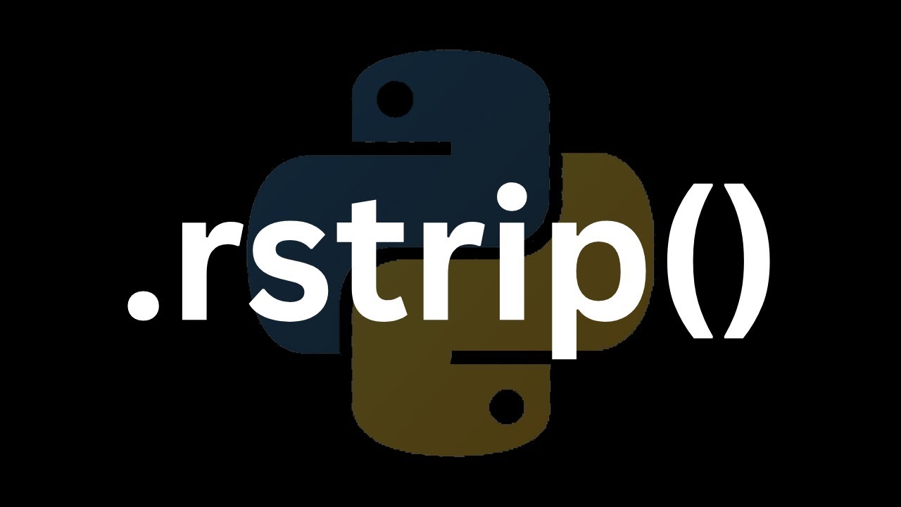 What Does rstrip Do In Python - YouTube