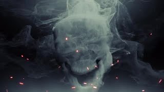 Smoke Skull Terror Stock Motion Graphics