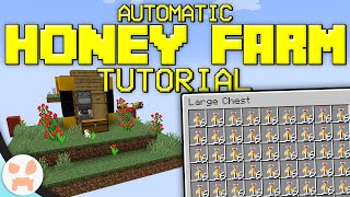 Automatic Honey Farm Tutorial! | Minecraft Bedrock & Java, Compact