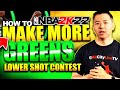 2k22 SHOOTING TIPS | HOW TO GREEN MORE SHOTS WITH LOWER SHOT CONTESTS