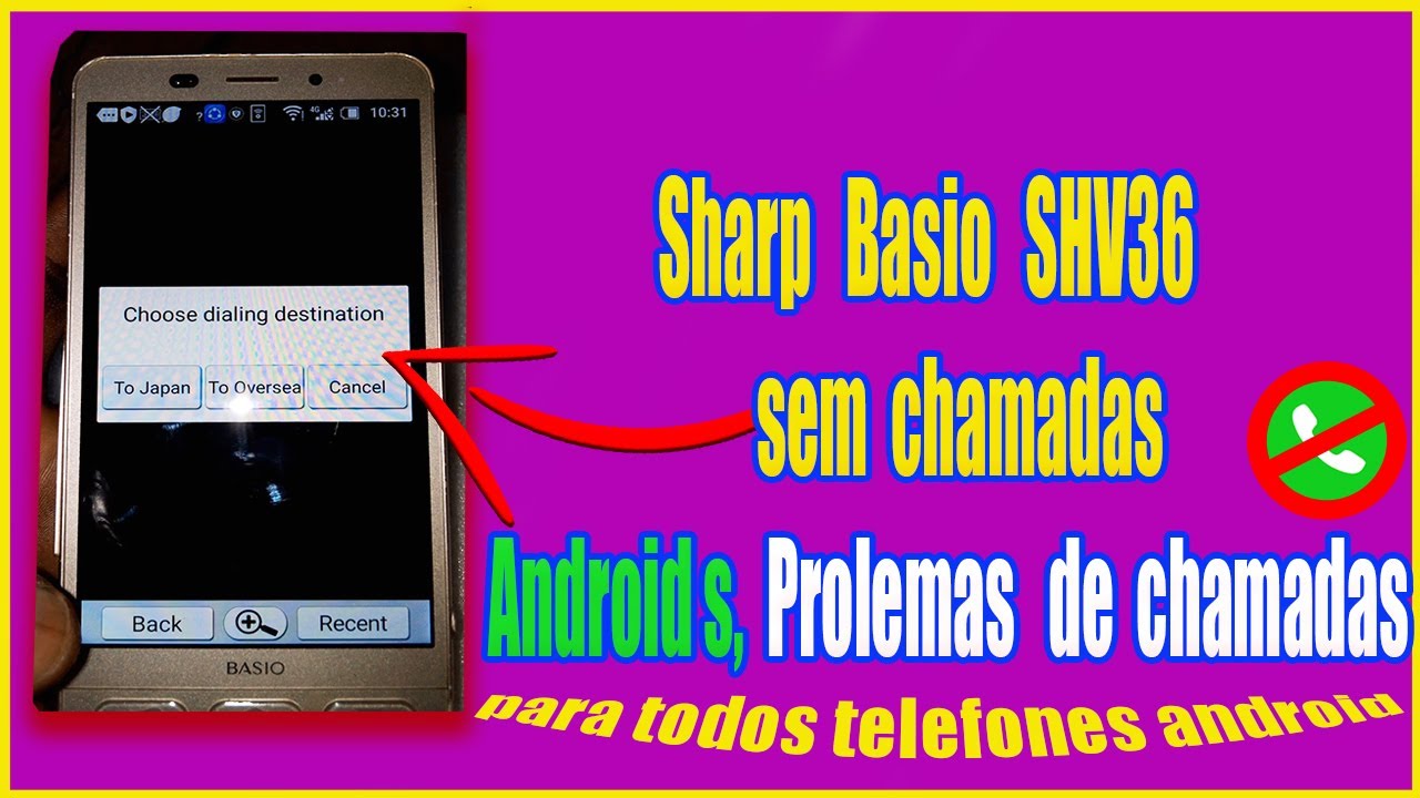 Sharp-shv35 Remover choose dialing DESTINATION to Japan  Sharp-shv35, Sharp-shv36, Sharp-shv39,