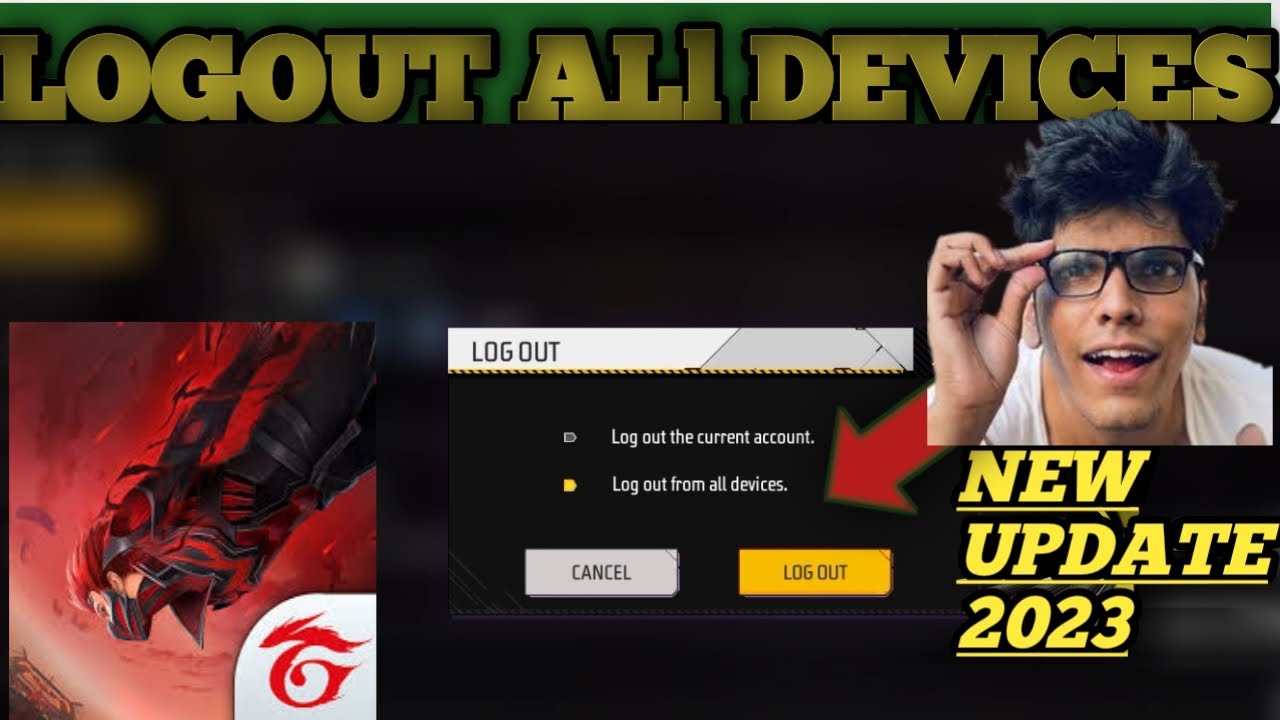 😍 free fire logout from all devices free fire logout from all devices