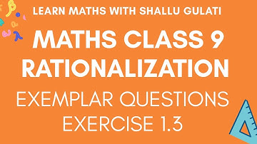 Class 9 Rationalization NCERT Exemplar Exercise 1.3 Q10 part (i), (ii), (iii), (v)