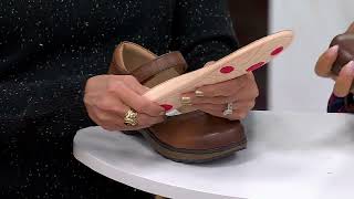 Earth_Leather Mary-Janes with Stitching Detail - Kalece on QVC