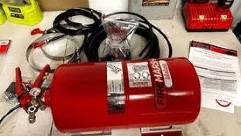 Lifeline ZERO 2000 FIA 4l fire suppression system installation (updated version)