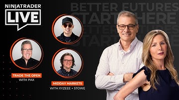 NinjaTrader Live | Futures Trading + Market Analysis w/ Pax, Craig Shapiro, Stowe + Xyzeee (9/5/25)