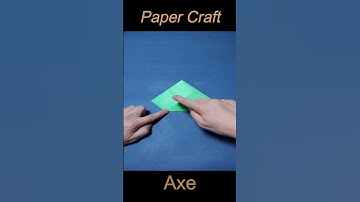How to make An Origami Paper Battle Axe | Easy | Tutorial 🤩🤩🤩#shorts #youtubeshorts #axe #origami