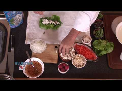 Blue Star Crab and Lychee Summer Rolls by Chef Mic...