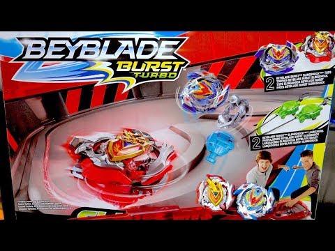 Beyblade Burst Turbo Slingshock - Kit de Batalha Rail Rush - Beyblade