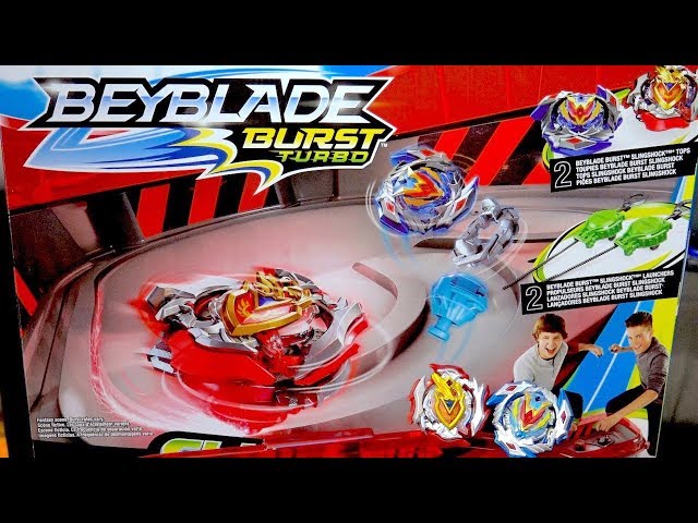 Beyblade Burst Turbo Slingshock Rail Rush Battle Set - Beyblade