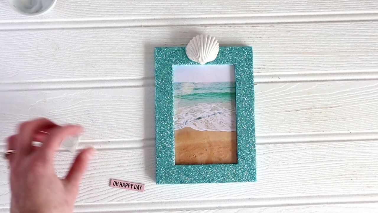 How To Make An Easy Photo Frame Craft With Glitter | DIY Crafts Ideas ...