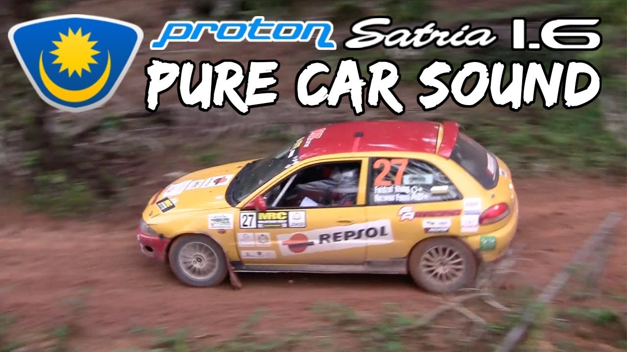 Proton Satria 1.6 Rally Car - Pure Car Sound - YouTube