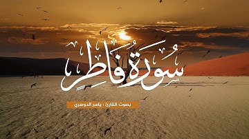 سورة فاطر بصوت القارئ ياسر الدوسري - تسرح بخيالك بعيدًا