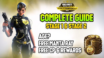 COMPLETE GUIDE CODM WORLD CHAMPIONSHIP 2021 | HOW TO GET UNLOCK FREE MANTA RAY 2021 MVP COD MOBILE